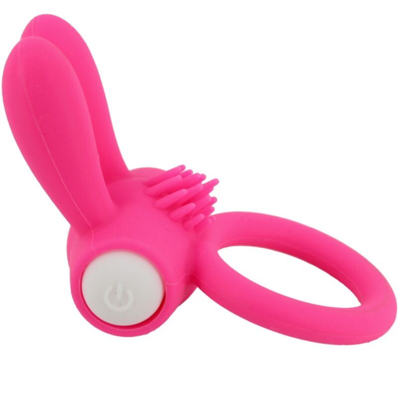 Mr Bunny Silicone Vibrator Ring - Pink
