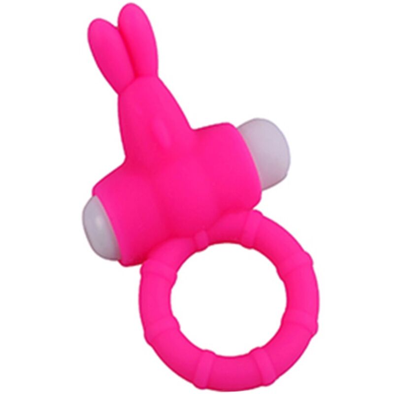 Ms Bunny Silicone Vibrator Ring - Pink