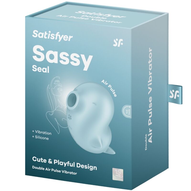 Sassy Seal Blue Vibrating Stimulator