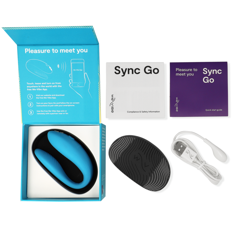 Vibrador de Doble Estimulación Sync Go Turquesa