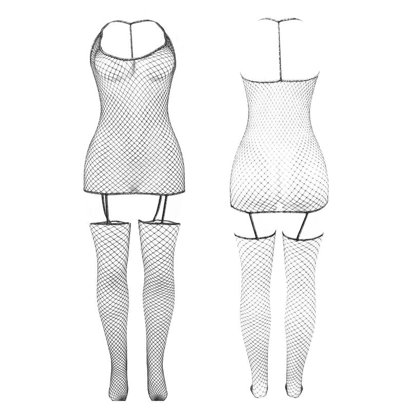 Shiny Fishnet Bodystocking