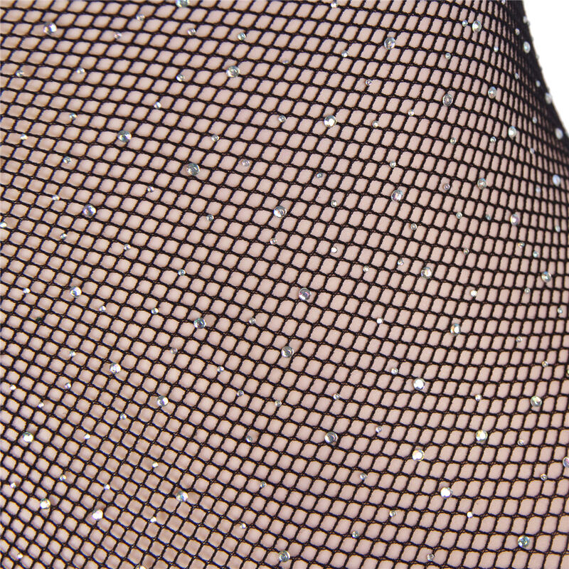 Black Fishnet Body with Long Sleeves