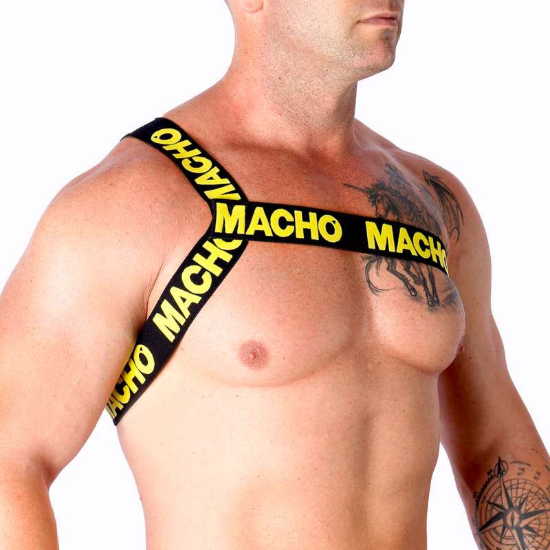 Yellow Roman Harness Lingerie L/XL