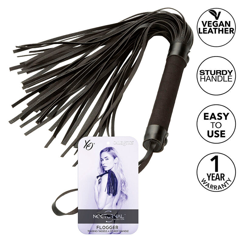 Black Leather Nocturnal Flogger