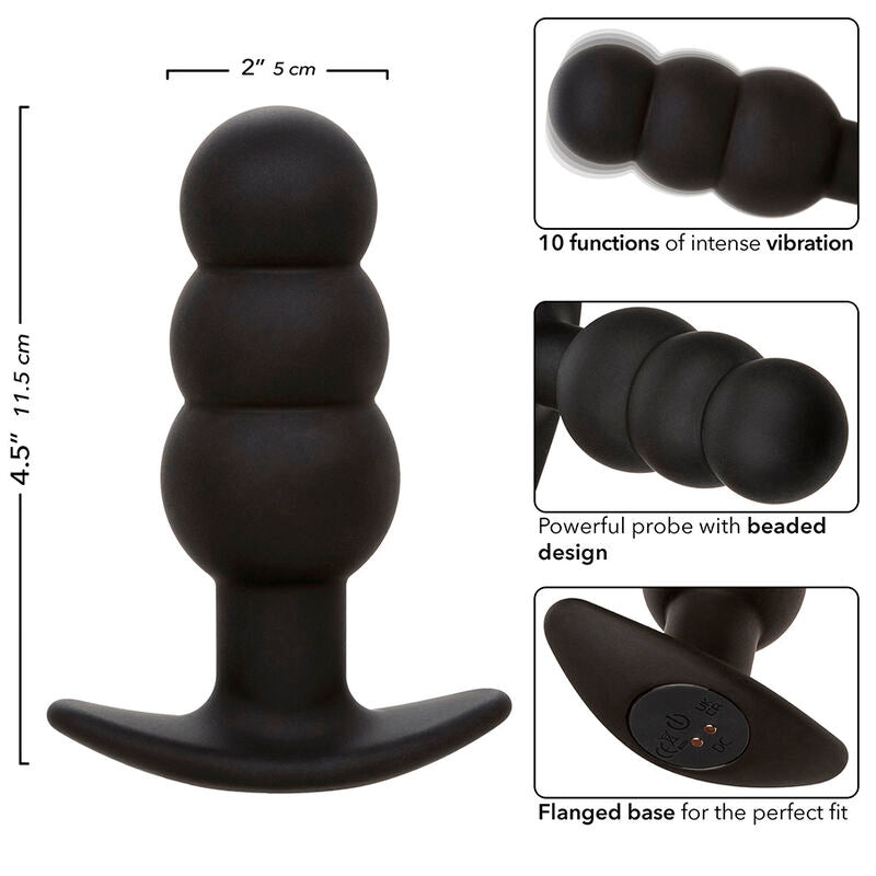 Rock Bottom Beaded Anal Plug 10 Vibrations
