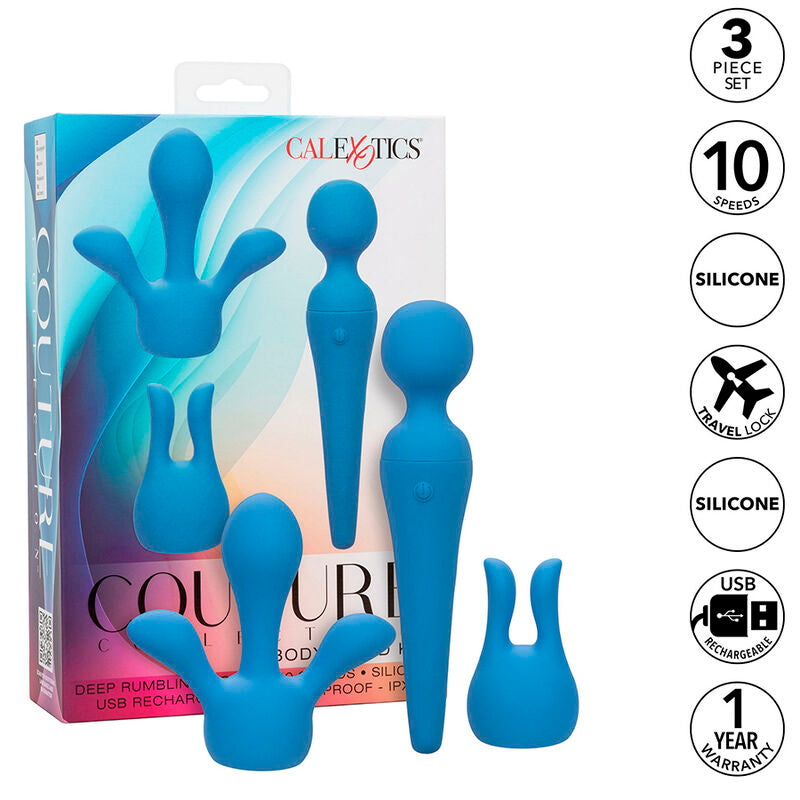 Kit Couture Varita Vibradora de 10 Velocidades - Azul
