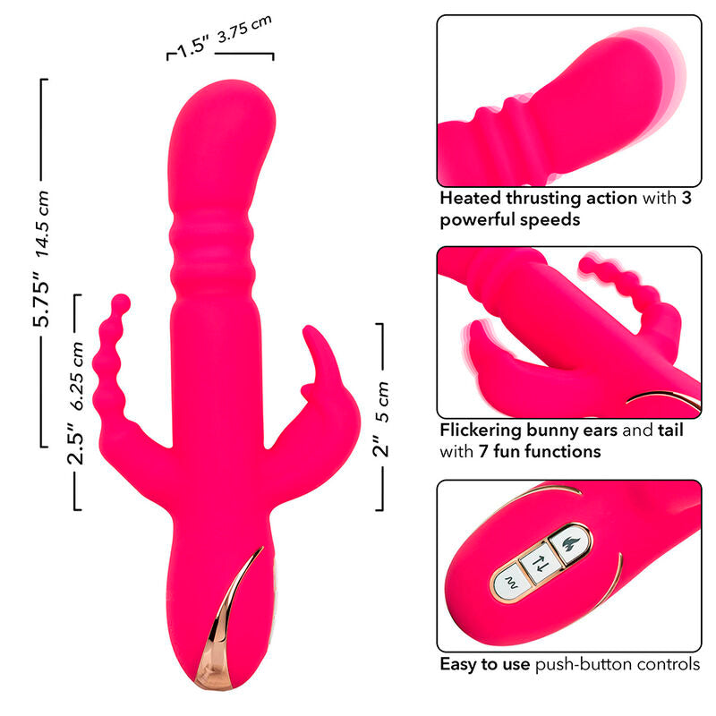 Jack Fantasy Triple Heated Rabbit Vibrator