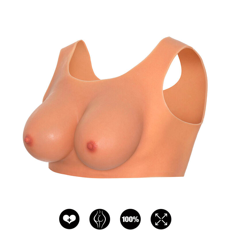 Alter Ego Wearable D-Cup Breast Top - Flesh