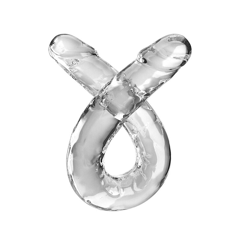 Double Trouble Clear Double Dildo 46cm