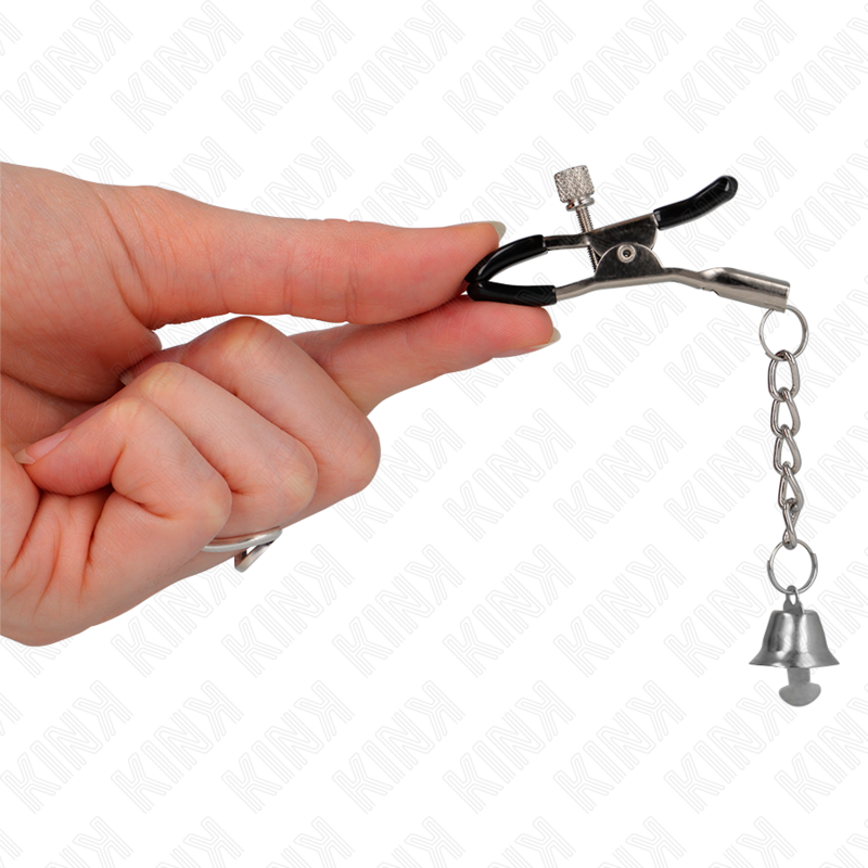 Silver Bell Pendant Nipple Clamps