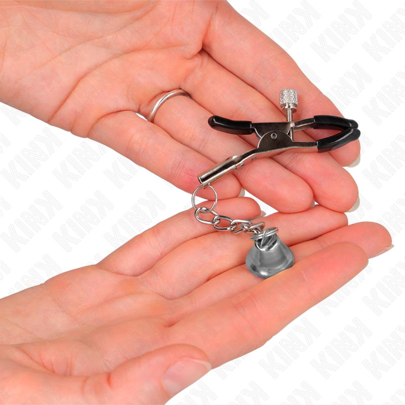 Silver Bell Pendant Nipple Clamps