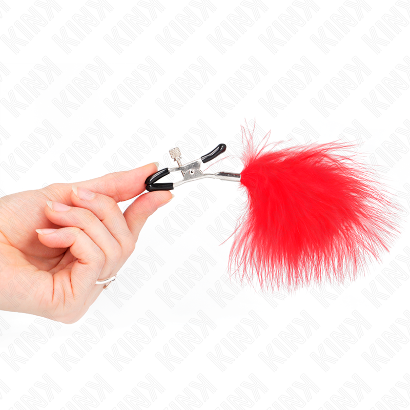 Red Feather Nipple Clamp - 7 Cm