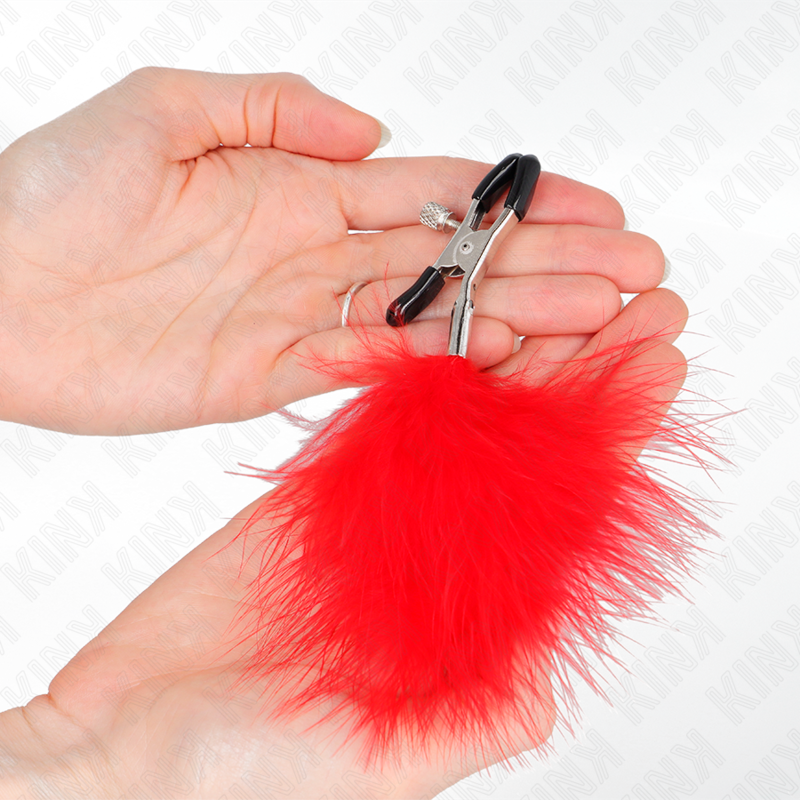 Red Feather Nipple Clamp - 7 Cm