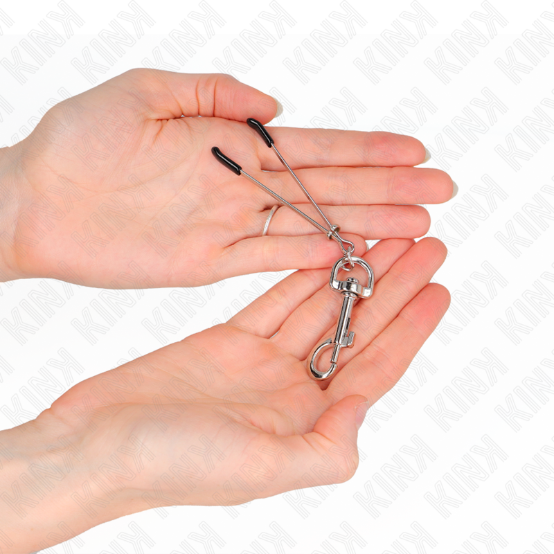Silver Thin Hook Nipple Clamp 7cm
