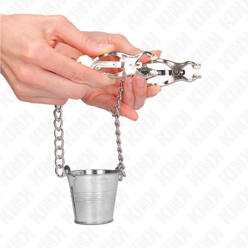 Silver Bucket Nipple Clamps