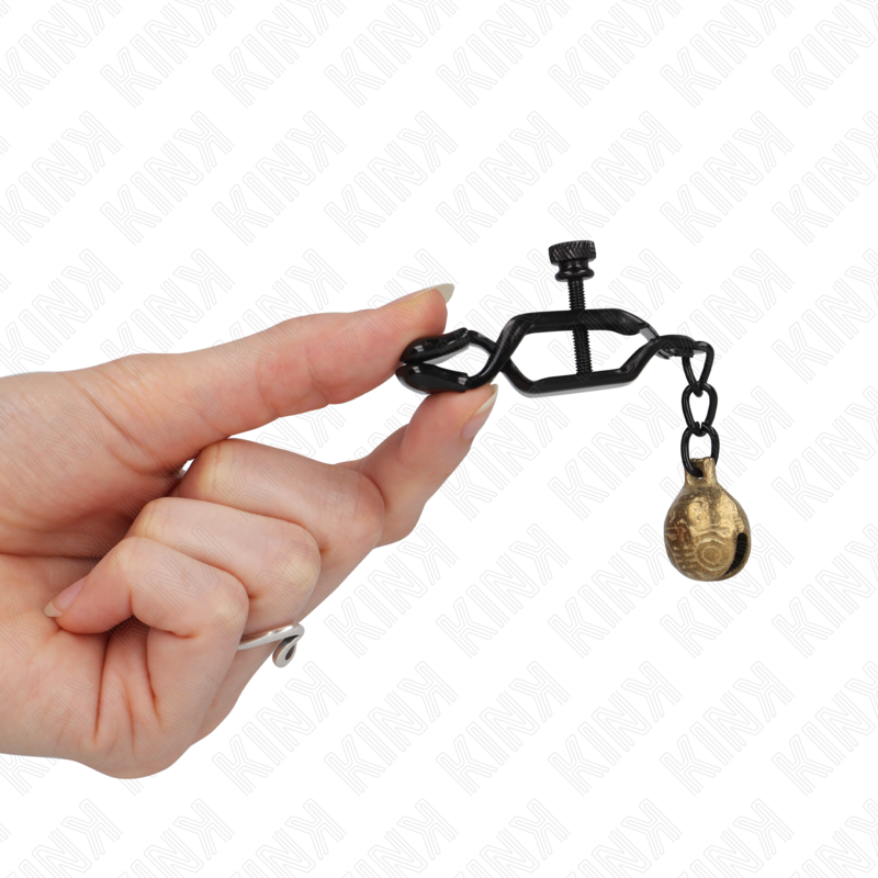 Black Bell Jaw Nipple Clamps 7 Cm