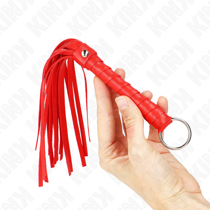 Elegant Mini Red Bondage Whip 28cm