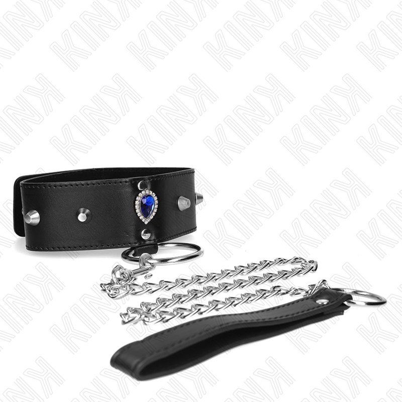 Blue Diamond Adjustable Bondage Necklace