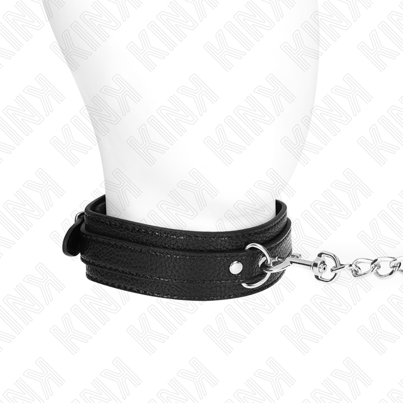 Snake Pattern Bondage Necklace With Leash