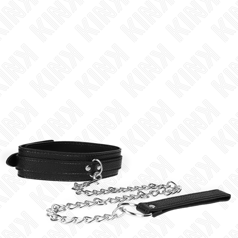 Snake Pattern Bondage Necklace With Leash
