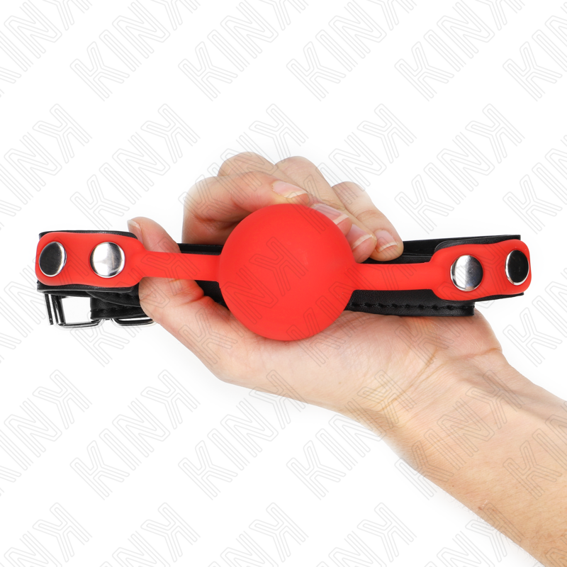 Red Silicone Ball Gag, 4cm Diameter