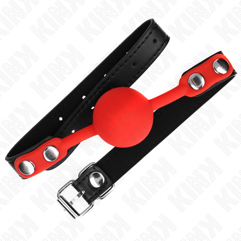 Red Silicone Ball Gag, 4cm Diameter