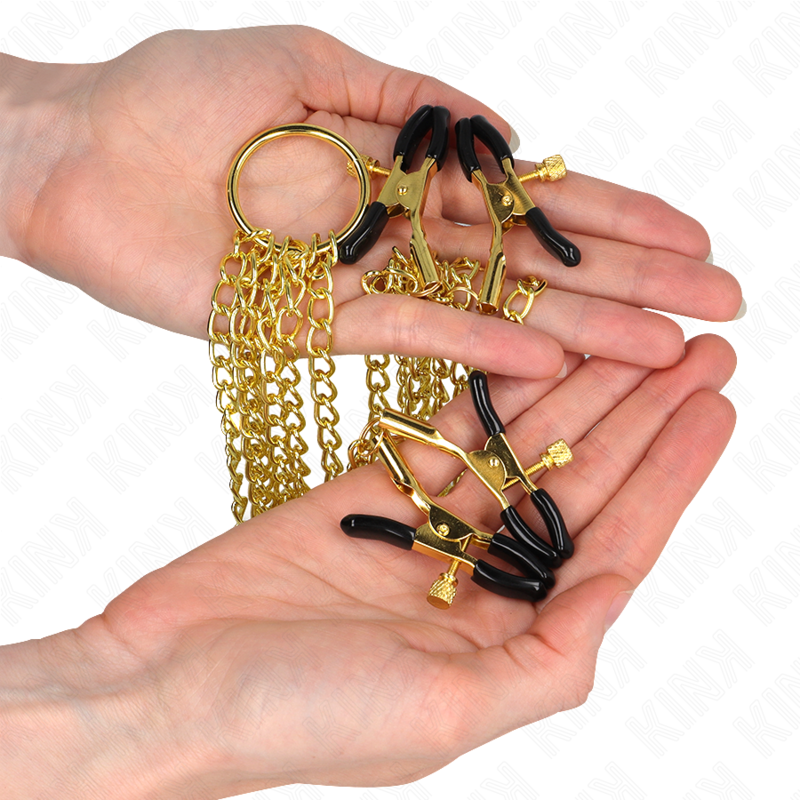 Golden Adjustable Nipple & Clit Clamps