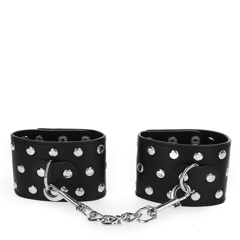 Black Rivet Wrist Restraints