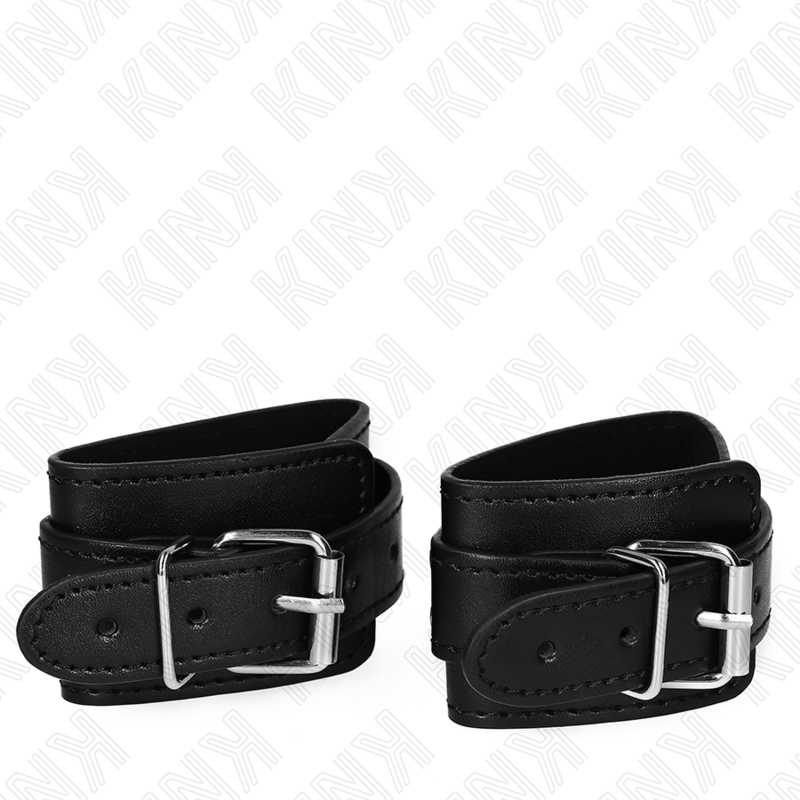 Lockable Dungeon Wrist Restraints - Black