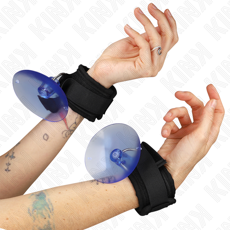 Black Suction Cup Wrist Restraints