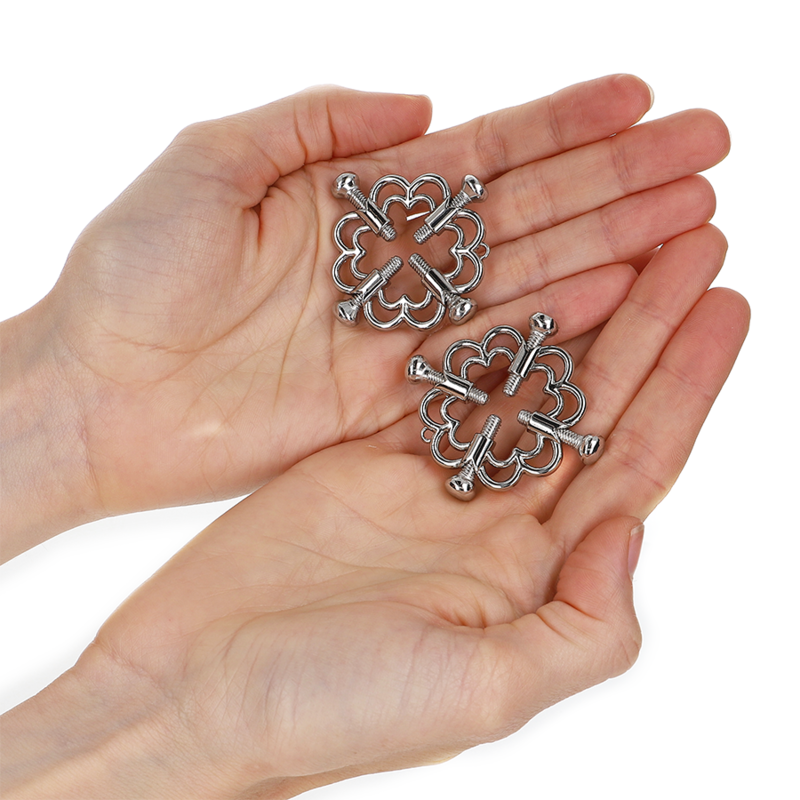 Elegant Metal Flower Nipple Clamps