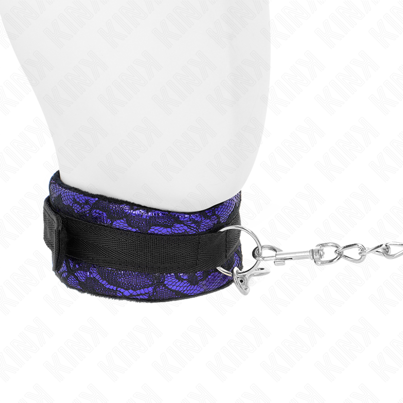 Velvet Lace Bondage Collar with Belt