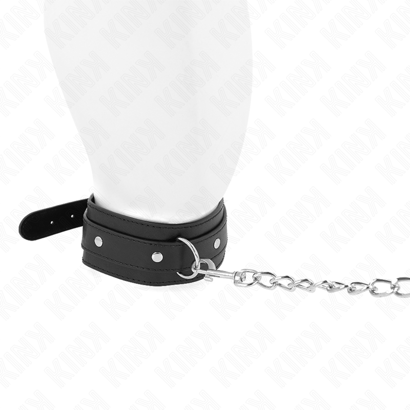 Adjustable Bondage Neck Collar with Leash