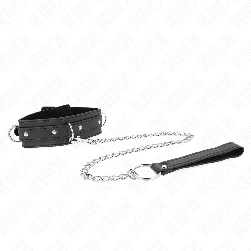 Adjustable Collar Leash with 3 Rings - 65cm