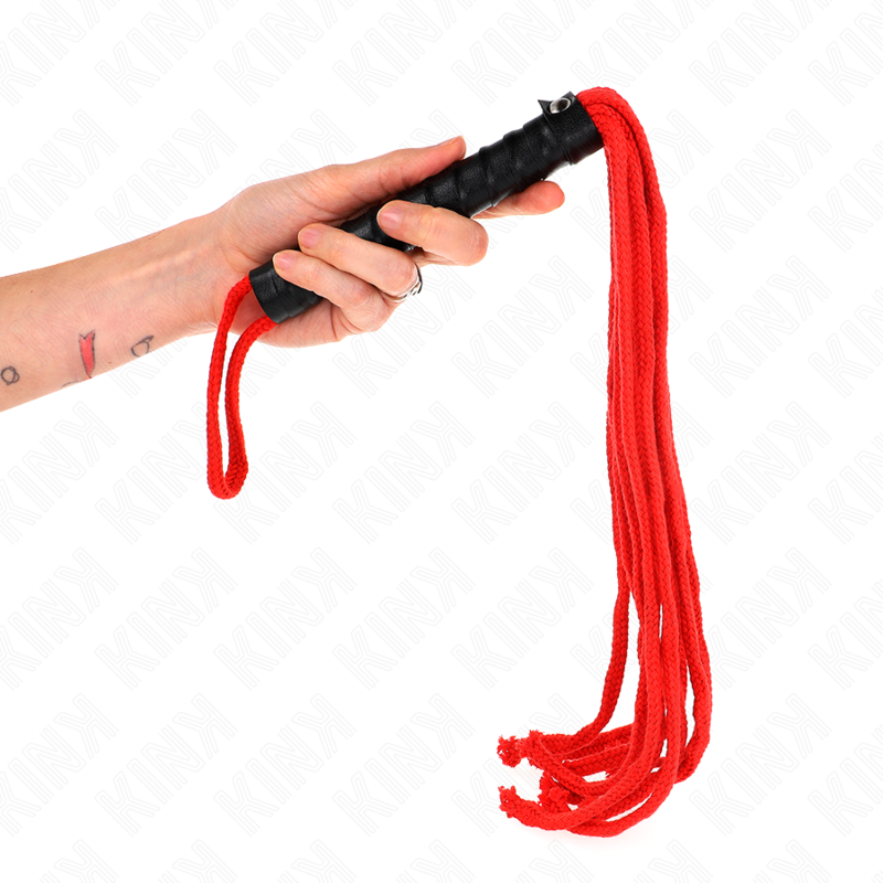 Rojo Red Bondage Rope Whip 56cm