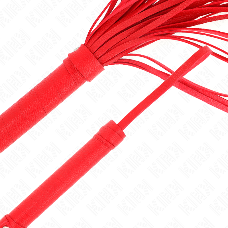 Látigo Bondage de PVC Suave Rojo 70cm