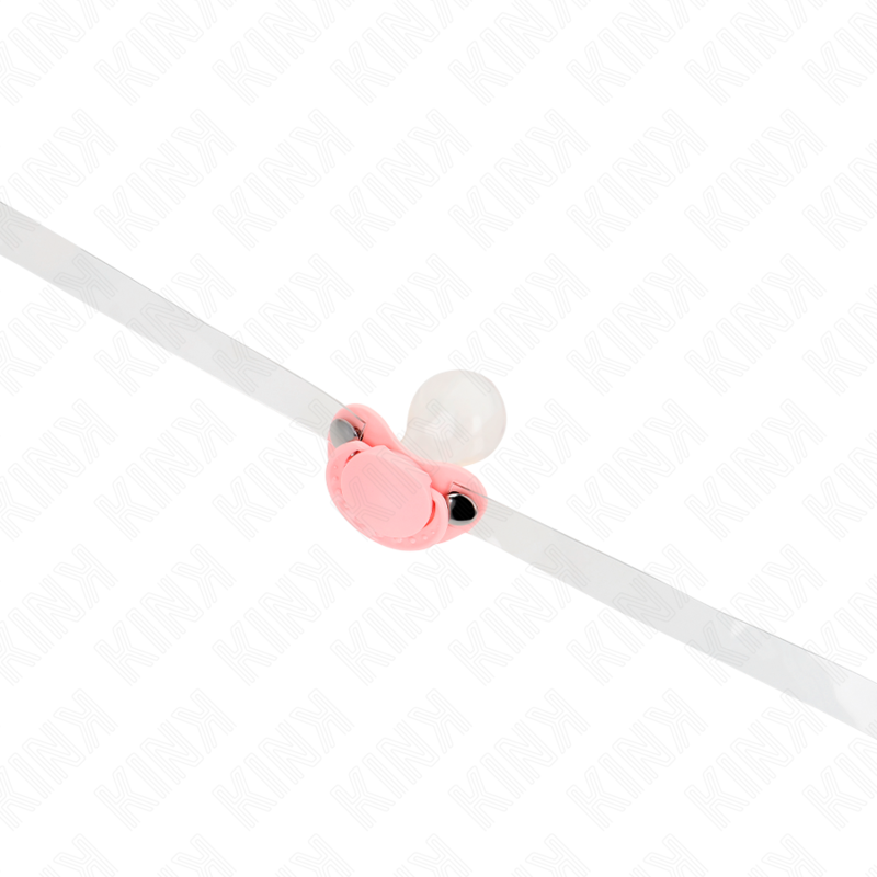 Pink Pacifier Bondage Gag with Adjustable Strap