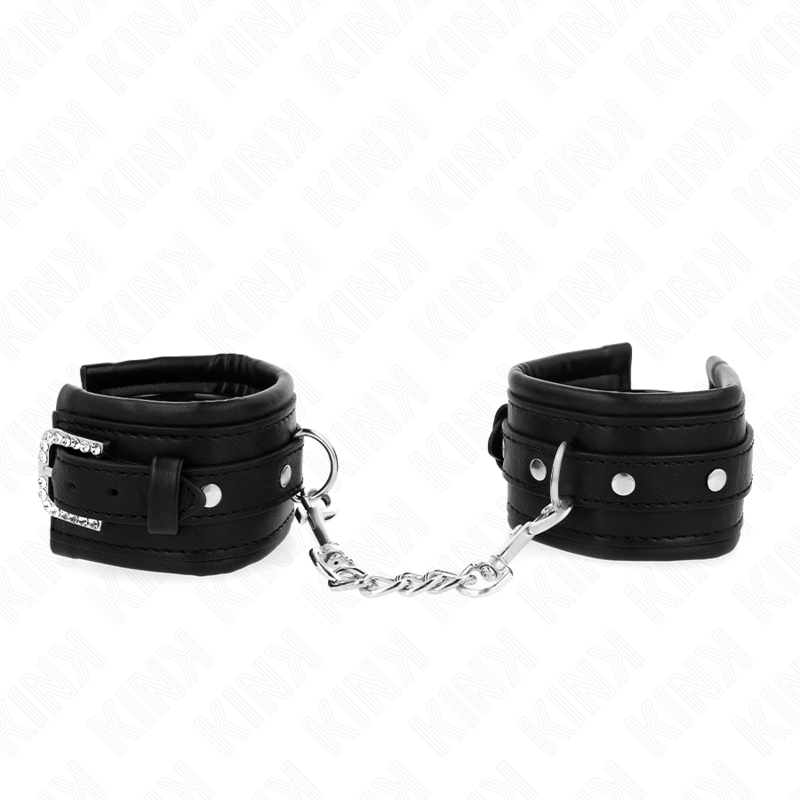 Black Rhinestone Wrist Restraints