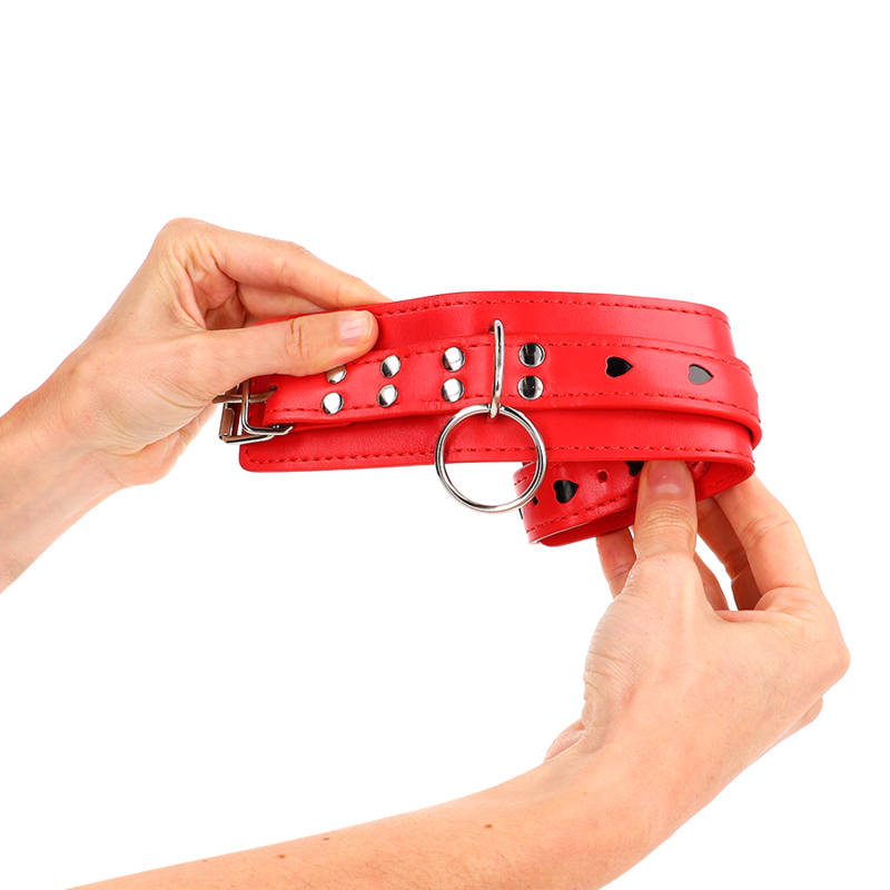 Esposas Ajustables para Muñecas con Corazón Rojo