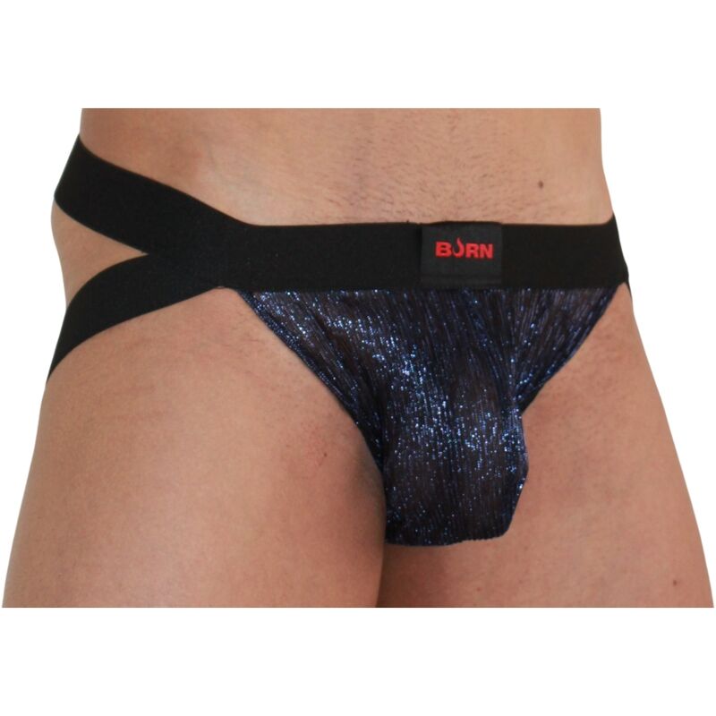 006 Jock Shiny Blue/Black S Lingerie
