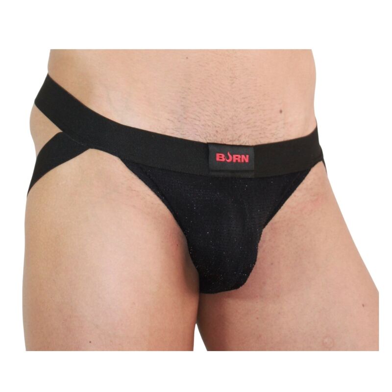 Jockstrap Preto Brilhante - Tamanho M