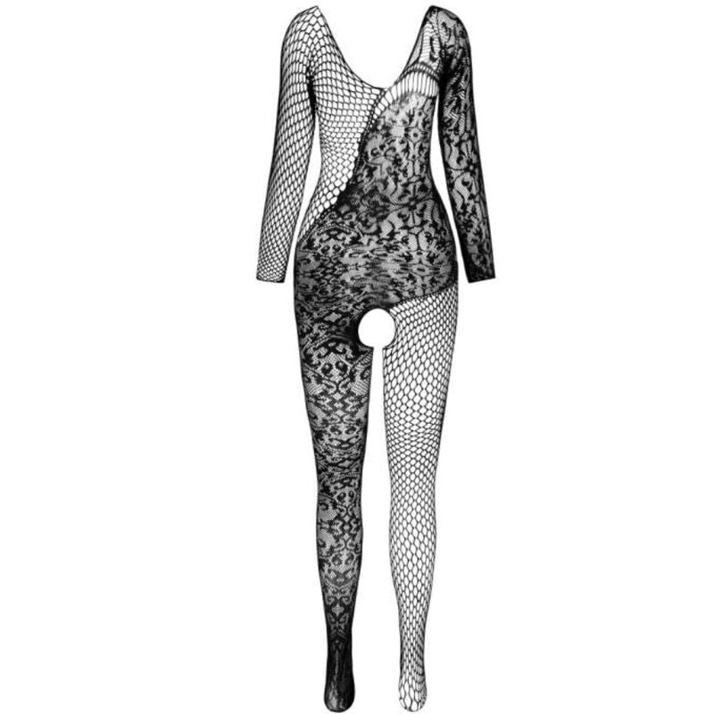 BS 107 Black Fishnet Bodystocking