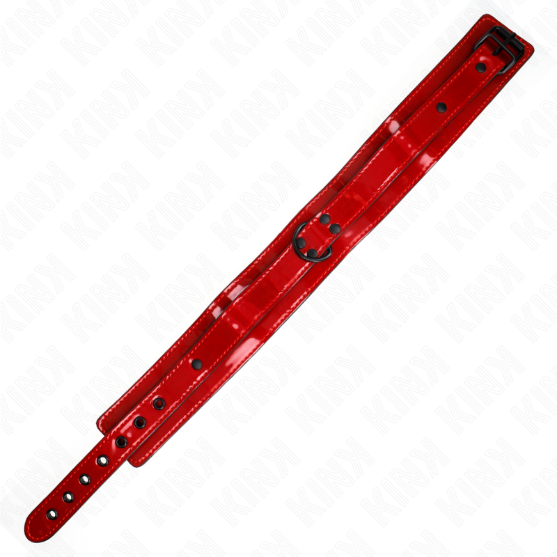Wine Red Adjustable Bondage Collar