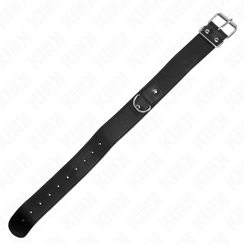 Black Adjustable Bondage Necklace With Belt