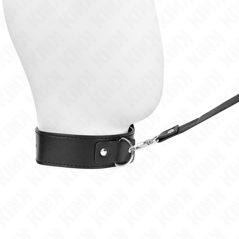Black Adjustable Bondage Necklace With Belt
