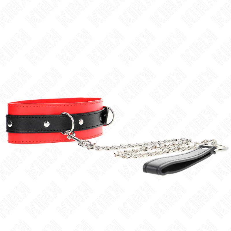 Collar de Bondage Rojo con Correa