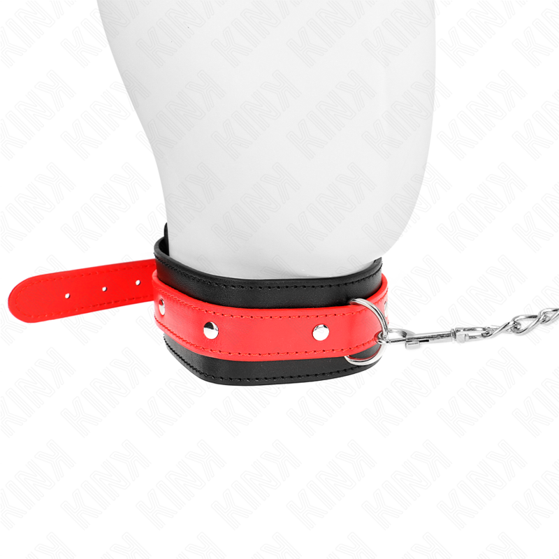 Adjustable Red Bondage Collar Necklace