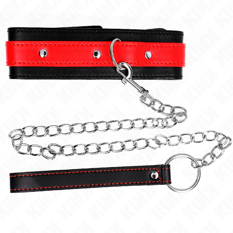 Adjustable Red Bondage Collar Necklace