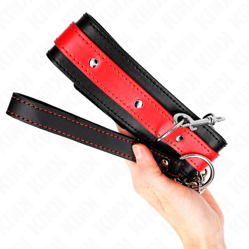 Adjustable Red Bondage Collar Necklace