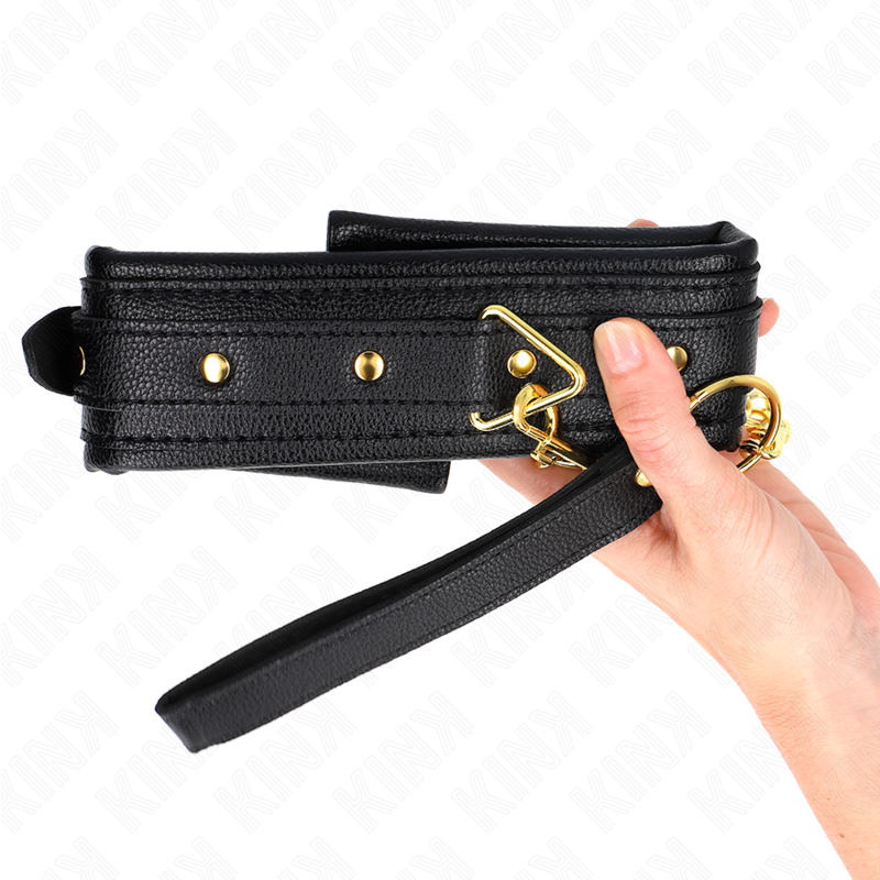 Adjustable Leather Bondage Collar (37-54cm)